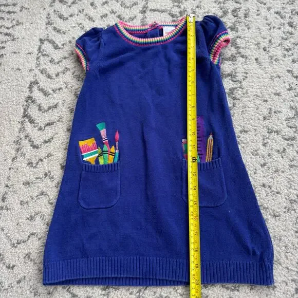 Gymboree Girls Art Supplies Future Artist Sweater Dress Size 3T - Picture 9 of 9
